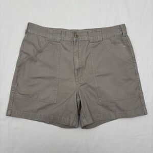 Cabela’s Outdoors Cargo Shorts Men’s 36 Khaki 100% Cotton Hiking Utility Pockets